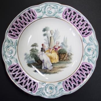 Decorative Plate - porcelain - 1857