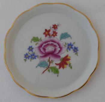 Side Plate - white porcelain, painted porcelain - Herend - 1980